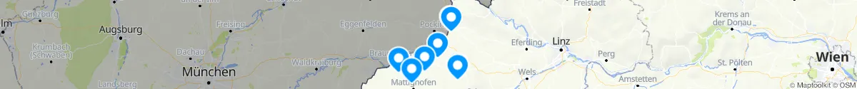 Map view for Pharmacies emergency services nearby Sankt Georgen bei Obernberg am Inn (Ried, Oberösterreich)